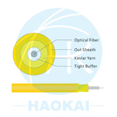 LSZH / PVC FTTH Indoor Kabel 1000m 2000m GJFJBV Glasvezel Kabel