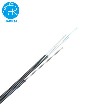 FTTH 8figuur zelfhoudend outdoor drop glasvezel kabel zwart met stalen draad
