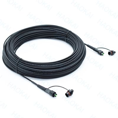 IP68 Outdoor Drop Cable FTTX Solution Waterdichte connector met glasvezel