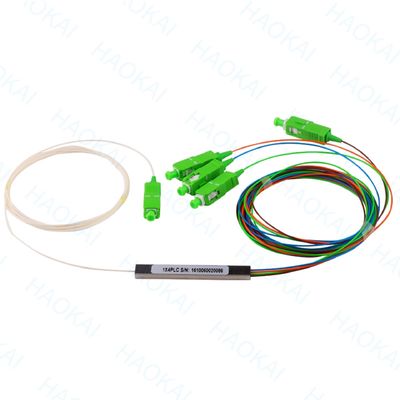 FTTx Systems SC UPC Fiber Optic PLC Splitter 1x2 Mini Steel Tube