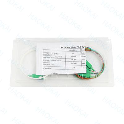 FTTH Mini Steel Tube Fiber Optic Splitter 1x16 PLC Splitter met SC UPC connector