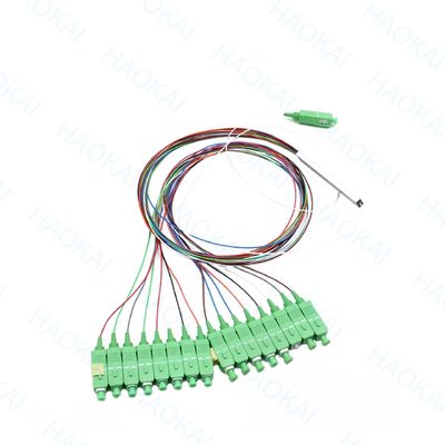 LC APC 1x16 Connector Fiber PLC Splitter Mini Steel Tube Fiber Optics Splitter