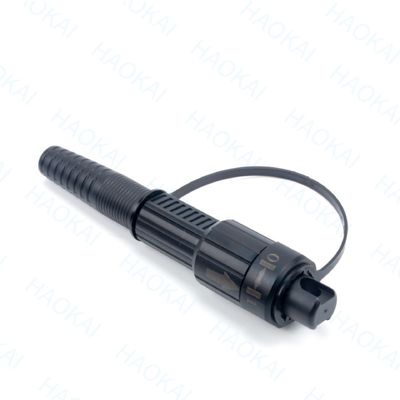Pre Connector FTTX Solution SC APC FTTA Glasvezelkabel 5.0mm G657A2 LSZH 5M Zwart