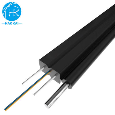 FTTH luchtvezel-optische kabel 2core Outdoor Drop vezelkabel met LSZH Zwarte kleur