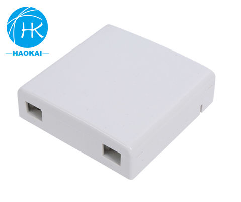2port Indoor FTTH Faceplate Box Desktop SC LC UPC 86type Mini Fiber Optic Rosette Box
