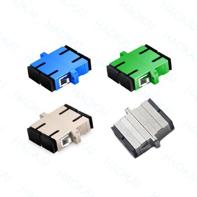 PVC Duplex SC APC UPC Adapter 1260nm - 1650nm golflengte voor telecommunicatie