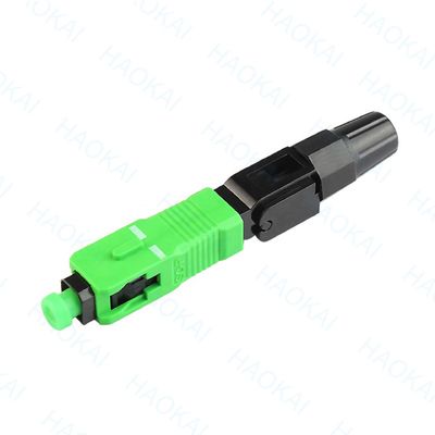 SC APC Quick Connector FTTH Drop Cable Fiber Optical Fast Connector