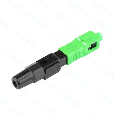 SC APC Quick Connector FTTH Drop Cable Fiber Optical Fast Connector