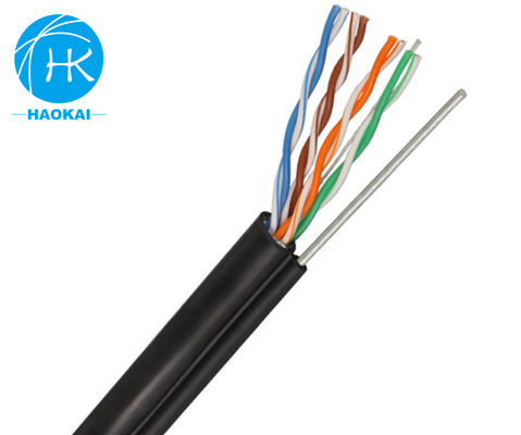 UTP CAT5E Outdoor LAN kabel Solid HDPE isolatie met messenger