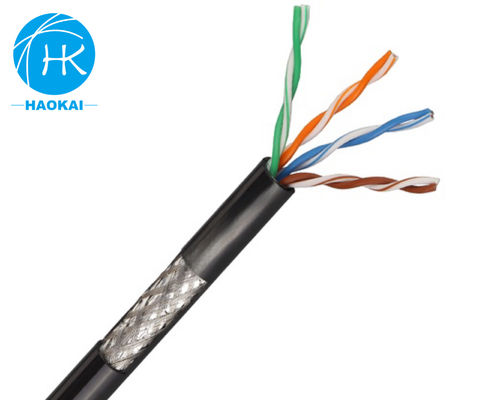 UTP CAT5E Outdoor LAN kabel Solid HDPE isolatie met messenger