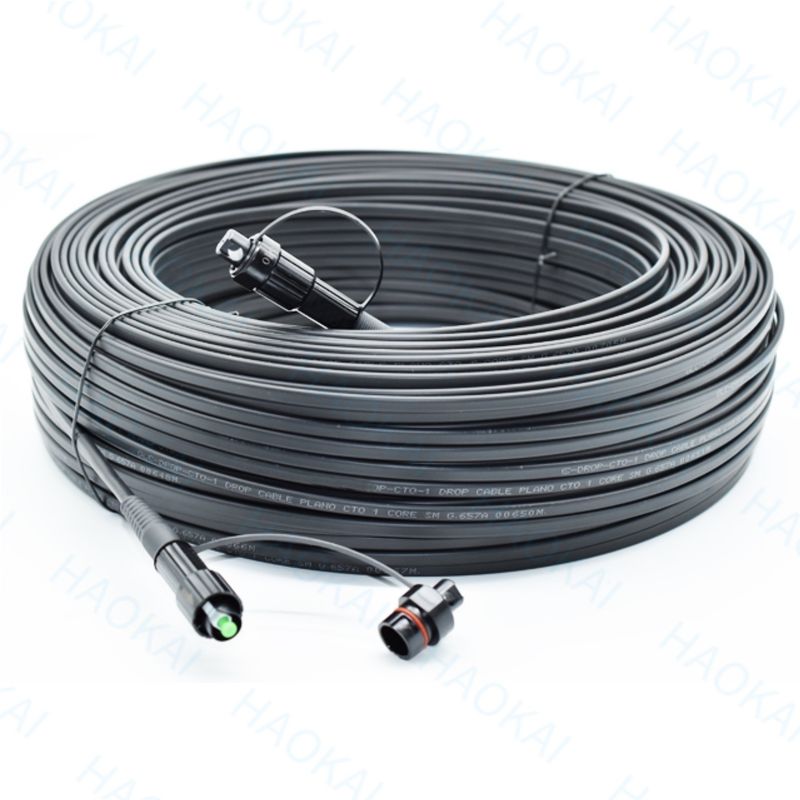 Buiten FTTH glasvezel patch cord Mini SC APC waterdicht connector