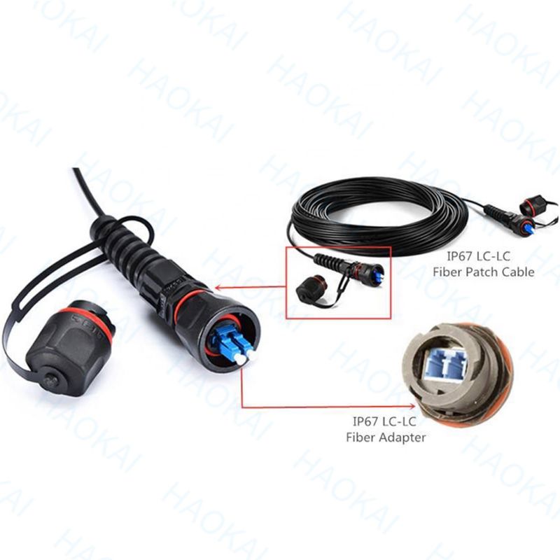 Mini IP SC APC OptiTap LC UPC FTTH Drop Cable Assembly Waterdichte connector