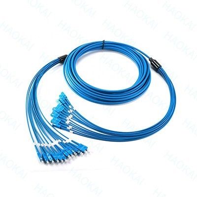12 kern gepantserde glasvezel patch kabel SC-SC tak waterdicht kabel OM3