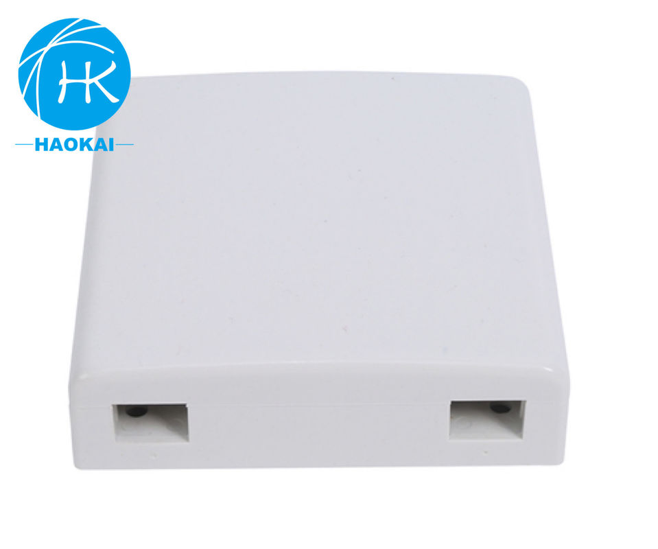 2port Indoor FTTH Faceplate Box Desktop SC LC UPC 86type Mini Fiber Optic Rosette Box